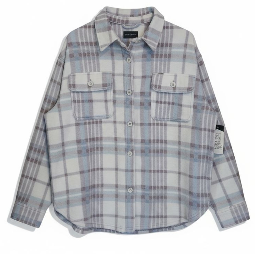 Women's Dravus Plush Fleece Plaid Button Down Zumiez Cozy Club Small - Picture 5 of 14